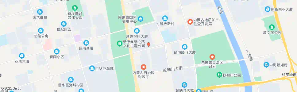 呼和浩特万正广场_公交站地图_呼和浩特公交_妙搜公交查询2025
