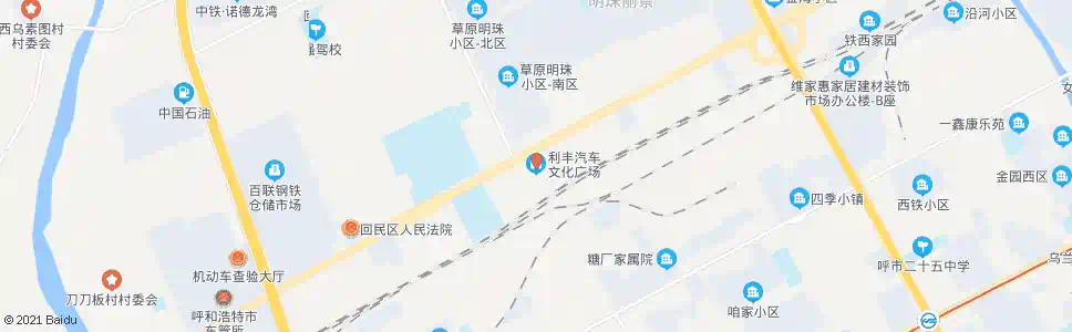 呼和浩特利丰汽车文化广场_公交站地图_呼和浩特公交_妙搜公交查询2025