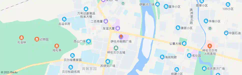 呼伦贝尔伊仕丹广场_公交站地图_呼伦贝尔公交_妙搜公交查询2025