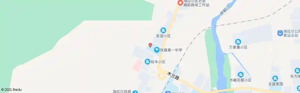 呼伦贝尔铁三中_公交站地图_呼伦贝尔公交_妙搜公交查询2025