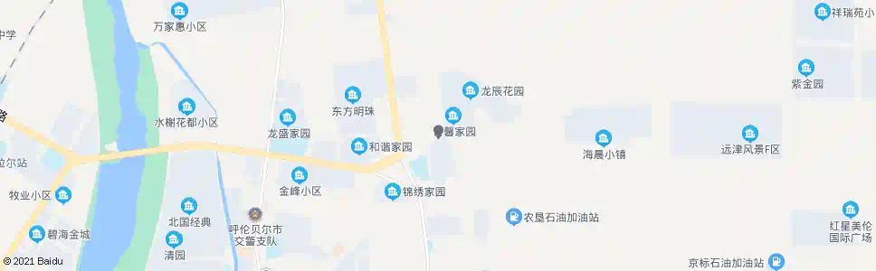 呼伦贝尔呼伦二道街_公交站地图_呼伦贝尔公交_妙搜公交查询2025