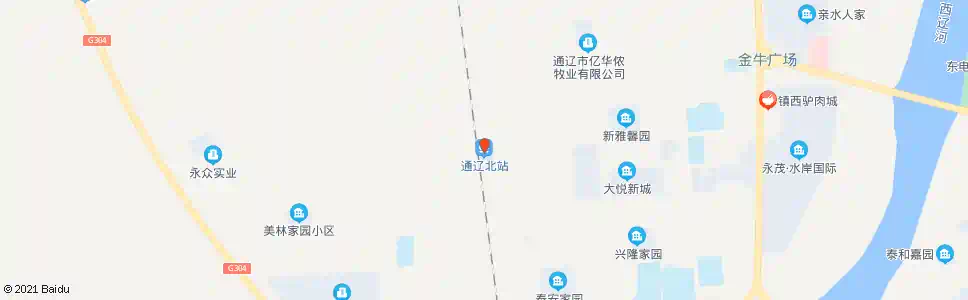 通辽通辽北站_公交站地图_通辽公交_妙搜公交查询2025