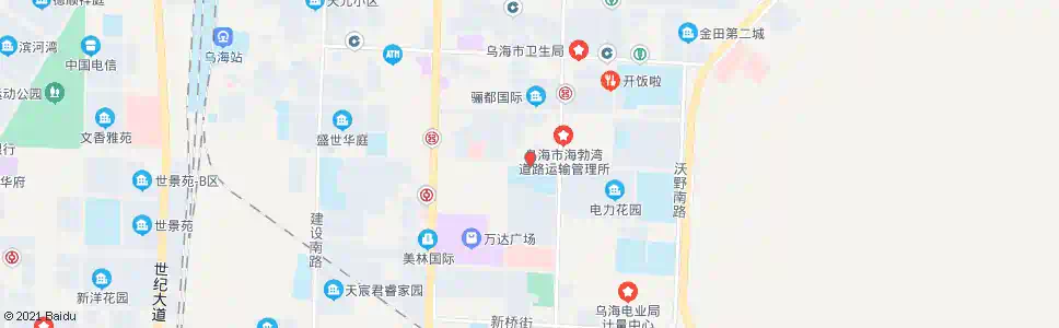 乌海二完小_公交站地图_乌海公交_妙搜公交查询2025