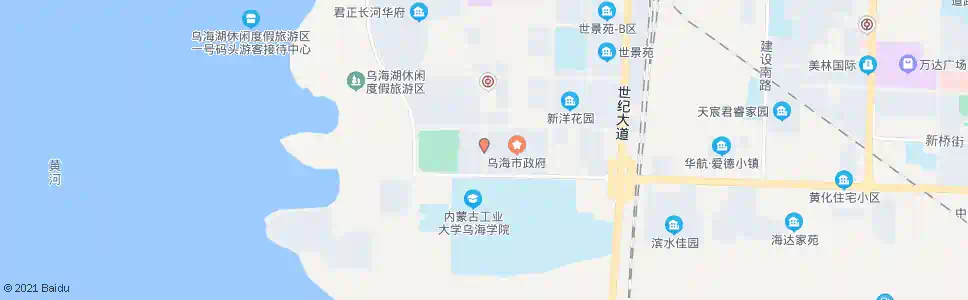 乌海政府西门_公交站地图_乌海公交_妙搜公交查询2025