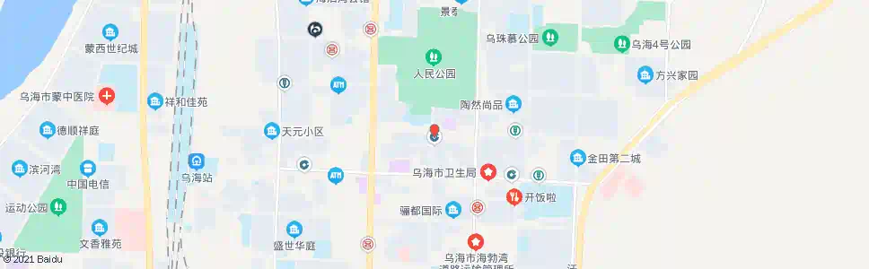乌海现代医院_公交站地图_乌海公交_妙搜公交查询2025
