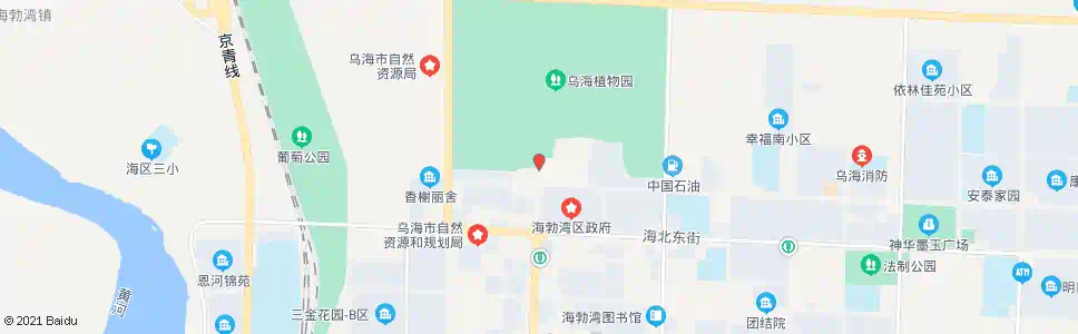 乌海植物园南门_公交站地图_乌海公交_妙搜公交查询2025