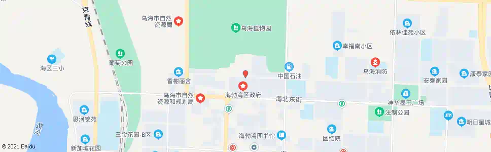 乌海区政府北门_公交站地图_乌海公交_妙搜公交查询2025