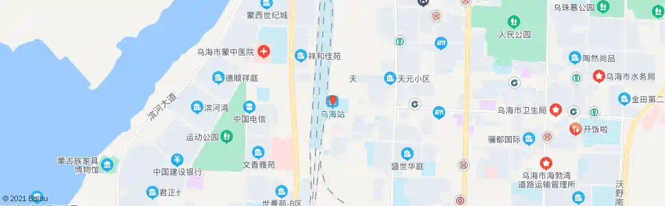 乌海乌海火车站_公交站地图_乌海公交_妙搜公交查询2025