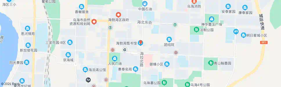 乌海海勃湾区图书馆_公交站地图_乌海公交_妙搜公交查询2025