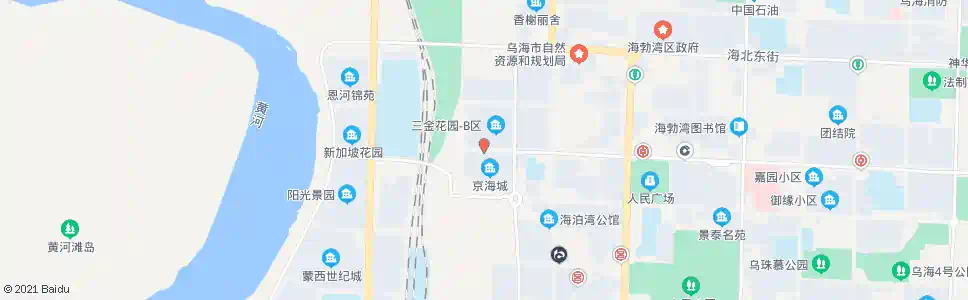 乌海京海城小区_公交站地图_乌海公交_妙搜公交查询2025
