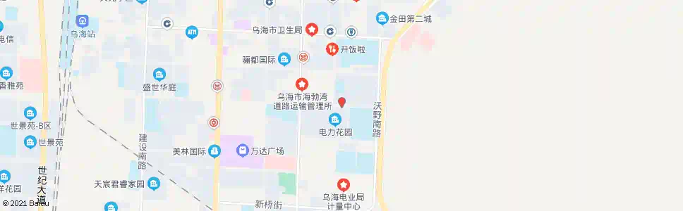 乌海电力花园_公交站地图_乌海公交_妙搜公交查询2025