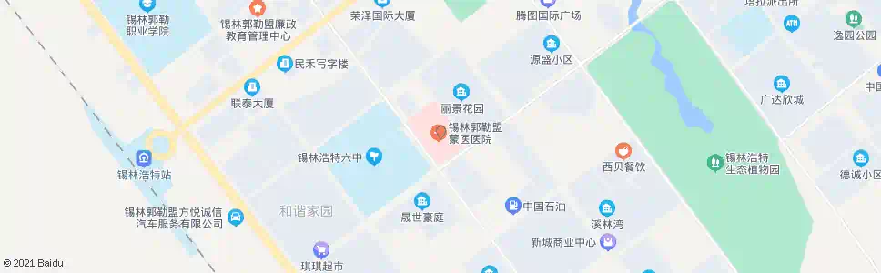 锡林郭勒二门诊_公交站地图_锡林郭勒公交_妙搜公交查询2025