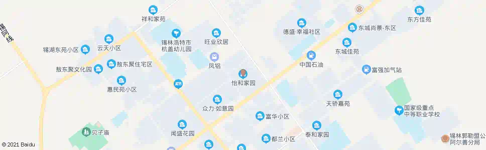锡林郭勒怡和家园_公交站地图_锡林郭勒公交_妙搜公交查询2025