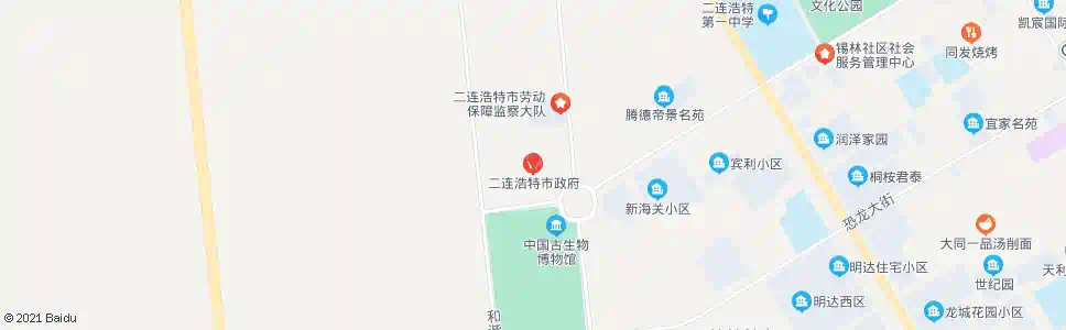 锡林郭勒市政府(二连浩特)_公交站地图_锡林郭勒公交_妙搜公交查询2025