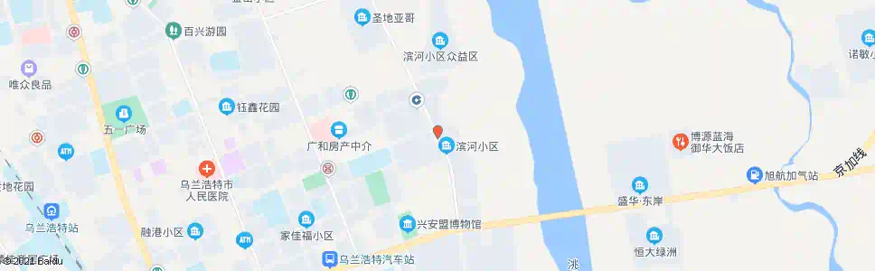 兴安盟北滨河小区_公交站地图_兴安盟公交_妙搜公交查询2025