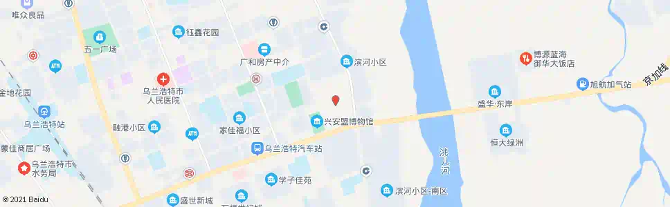 兴安盟乌兰浩特市政府_公交站地图_兴安盟公交_妙搜公交查询2025