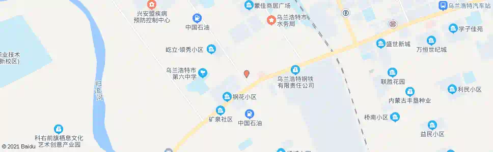 兴安盟铁西医院_公交站地图_兴安盟公交_妙搜公交查询2025