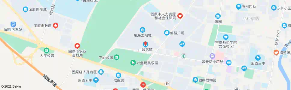 固原山城名邸_公交站地图_固原公交_妙搜公交查询2025