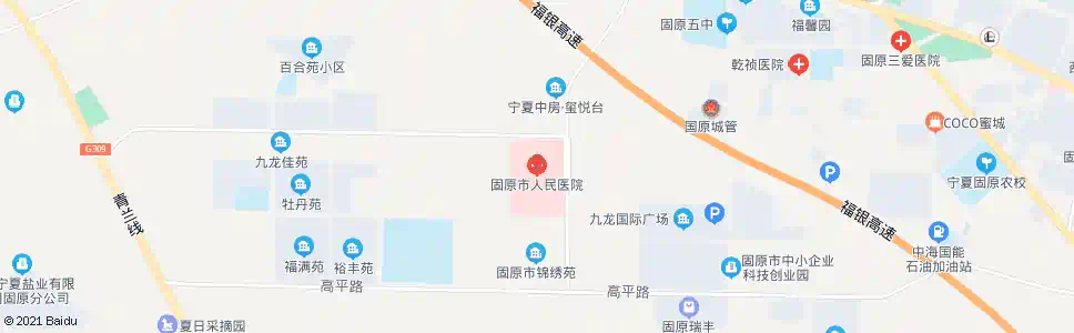 固原原州区医院_公交站地图_固原公交_妙搜公交查询2025