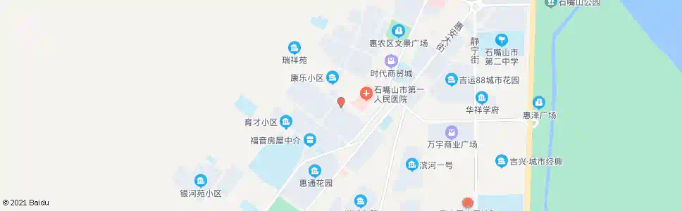 石嘴山清华园_公交站地图_石嘴山公交_妙搜公交查询2025
