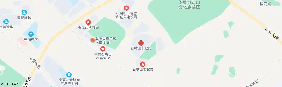 石嘴山市委政府西门_公交站地图_石嘴山公交_妙搜公交查询2025