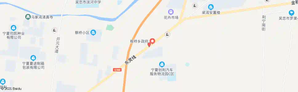 吴忠板桥乡政府_公交站地图_吴忠公交_妙搜公交查询2025