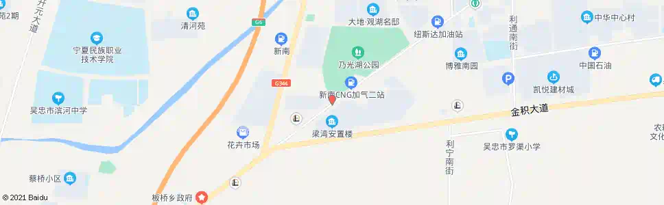 吴忠梁湾西二环路口_公交站地图_吴忠公交_妙搜公交查询2025