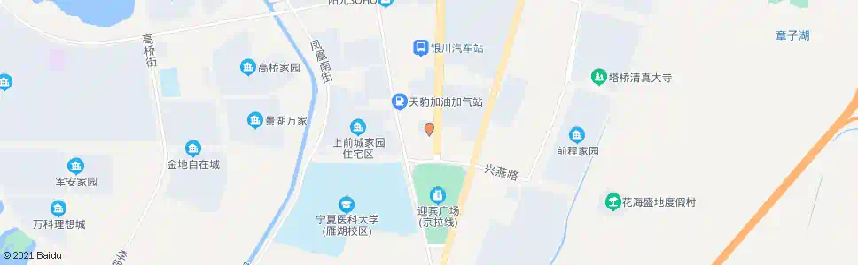 银川迎宾广场_公交站地图_银川公交_妙搜公交查询2025