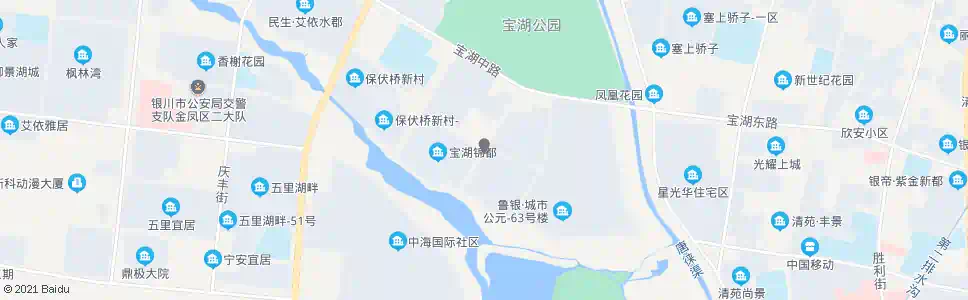 银川金凤九小中海校区_公交站地图_银川公交_妙搜公交查询2025