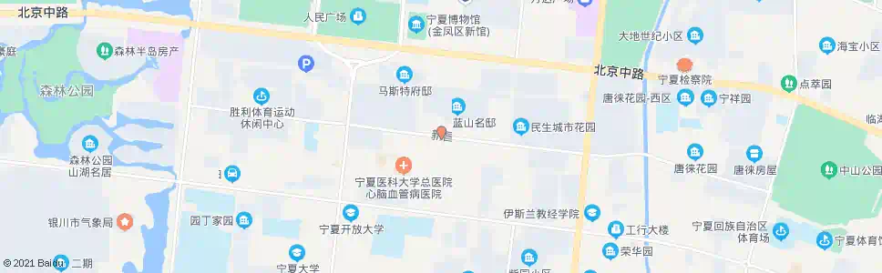 银川中国银行宁厦分行_公交站地图_银川公交_妙搜公交查询2025