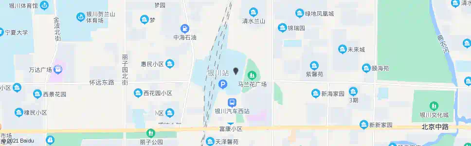 银川永和广场_公交站地图_银川公交_妙搜公交查询2025