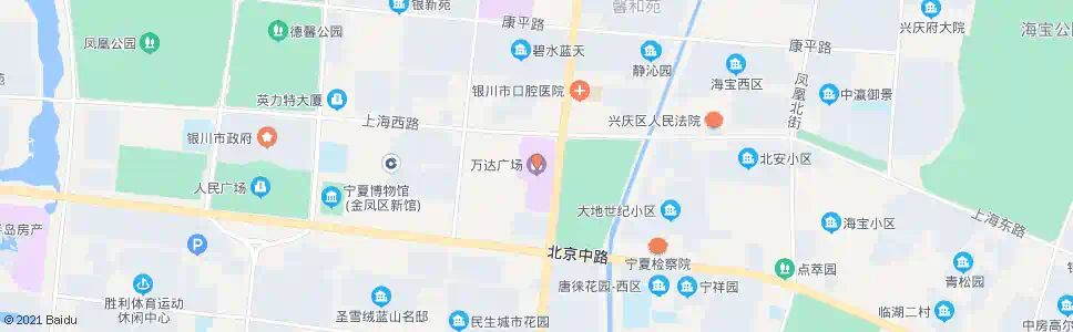 银川金凤万达广场_公交站地图_银川公交_妙搜公交查询2025