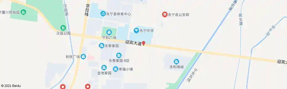 银川永宁中学_公交站地图_银川公交_妙搜公交查询2025