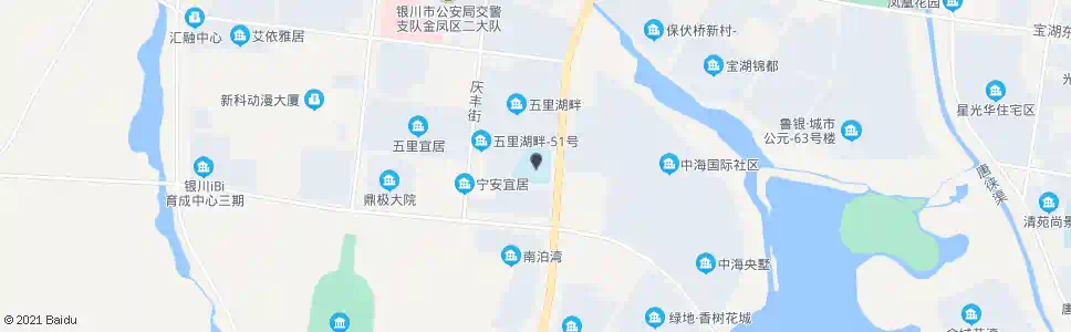 银川宝湖实验小学_公交站地图_银川公交_妙搜公交查询2025