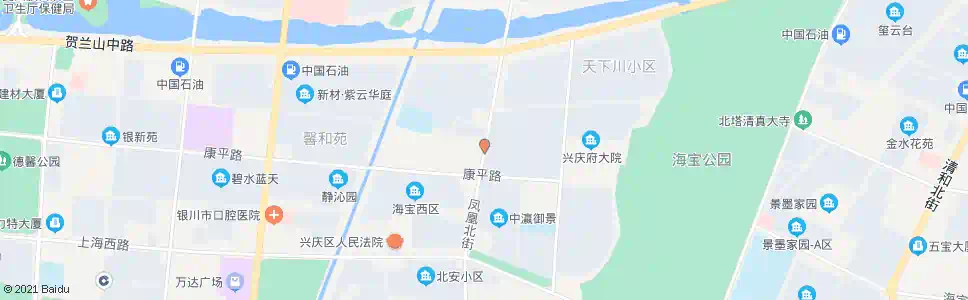 银川凤凰街康平路口_公交站地图_银川公交_妙搜公交查询2025