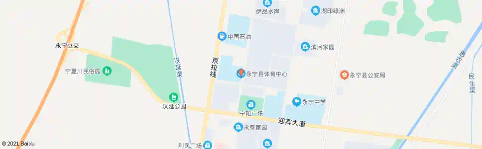 银川永宁体育中心_公交站地图_银川公交_妙搜公交查询2025