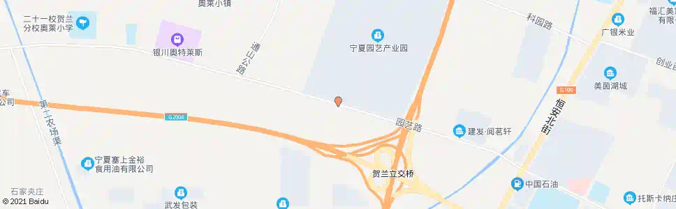 银川宁夏园艺产业园西门_公交站地图_银川公交_妙搜公交查询2025