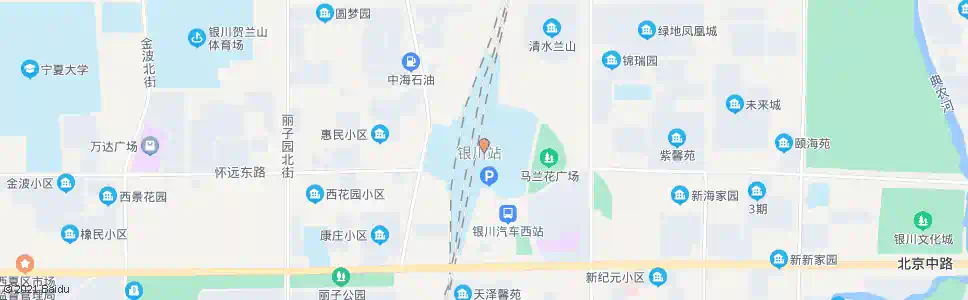 银川宁夏红_公交站地图_银川公交_妙搜公交查询2025