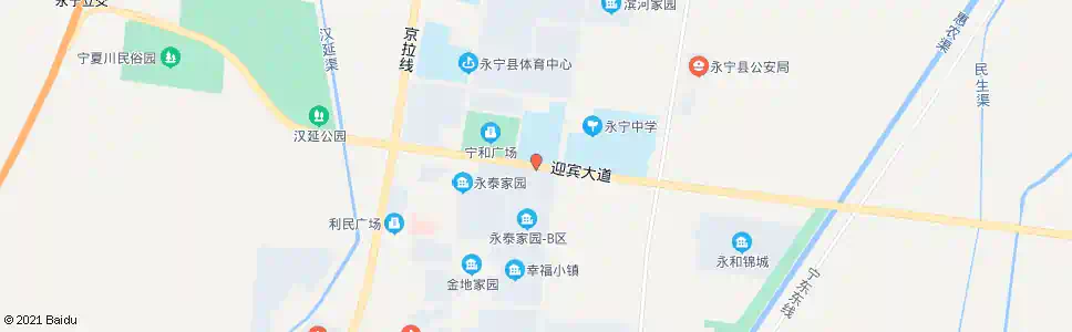 银川永宁二中_公交站地图_银川公交_妙搜公交查询2025