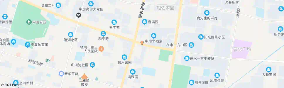 银川积翠园_公交站地图_银川公交_妙搜公交查询2025