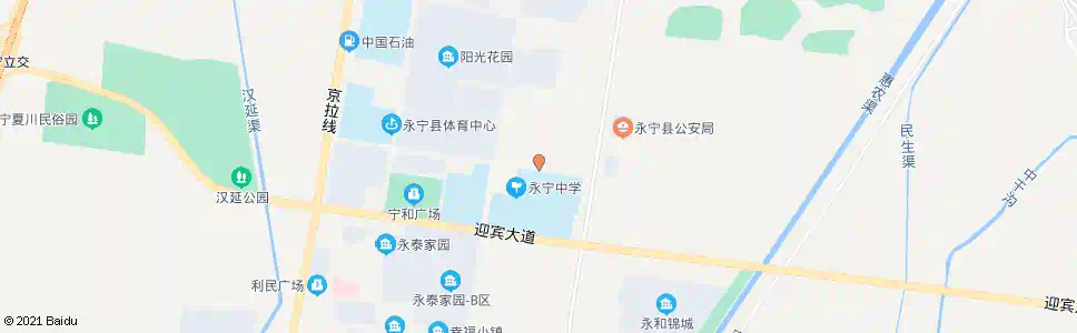 银川永宁中学北门_公交站地图_银川公交_妙搜公交查询2025