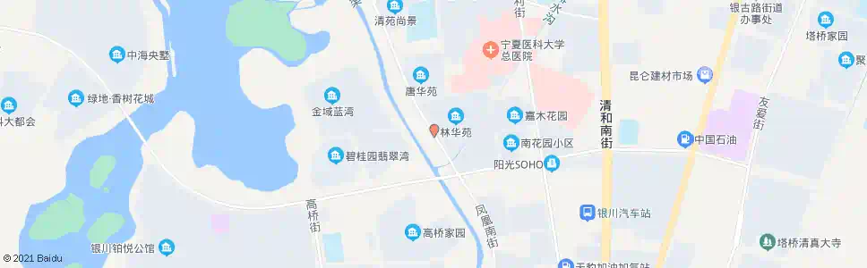 银川凤凰街六盘山路口_公交站地图_银川公交_妙搜公交查询2025