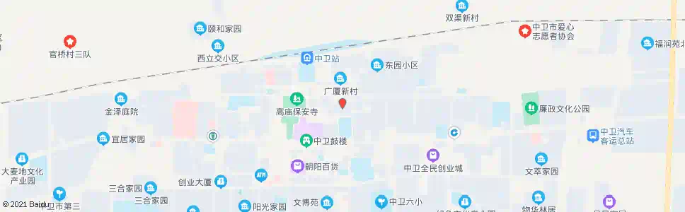 中卫广厦花园_公交站地图_中卫公交_妙搜公交查询2025