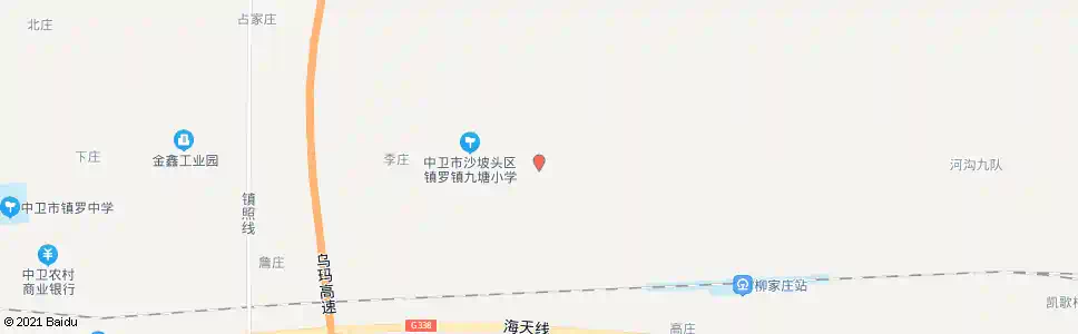 中卫九塘路口_公交站地图_中卫公交_妙搜公交查询2025