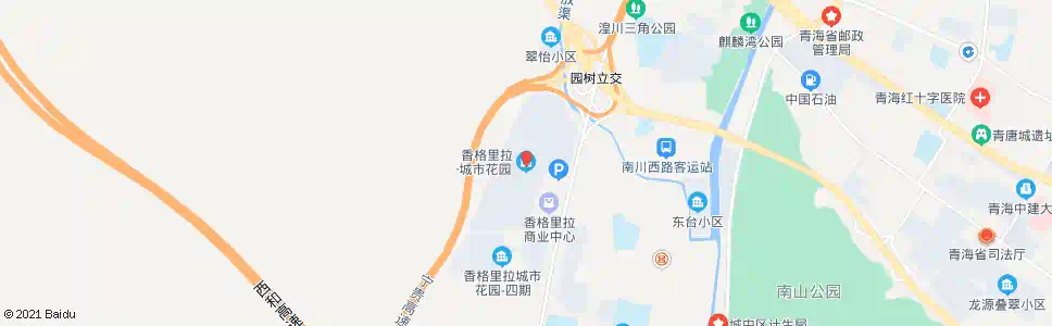 西宁香格里拉花园_公交站地图_西宁公交_妙搜公交查询2025