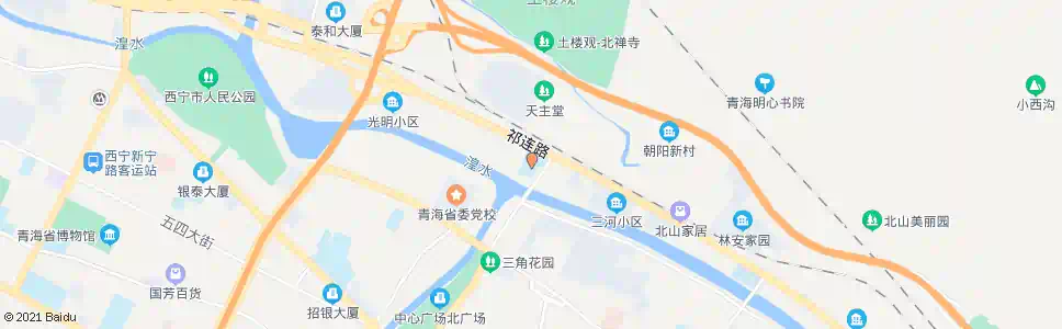 西宁十三中_公交站地图_西宁公交_妙搜公交查询2025