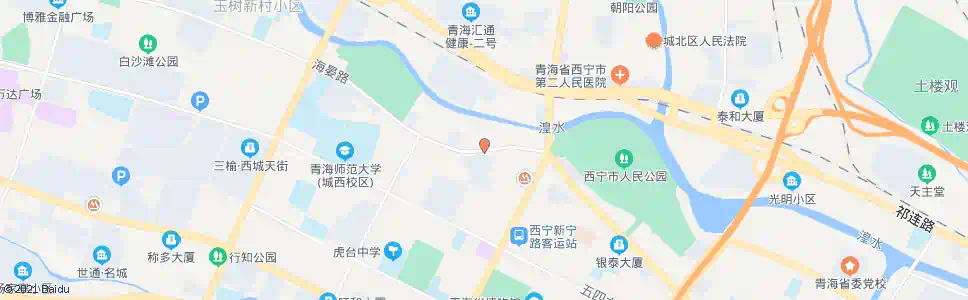西宁海晏路中_公交站地图_西宁公交_妙搜公交查询2025