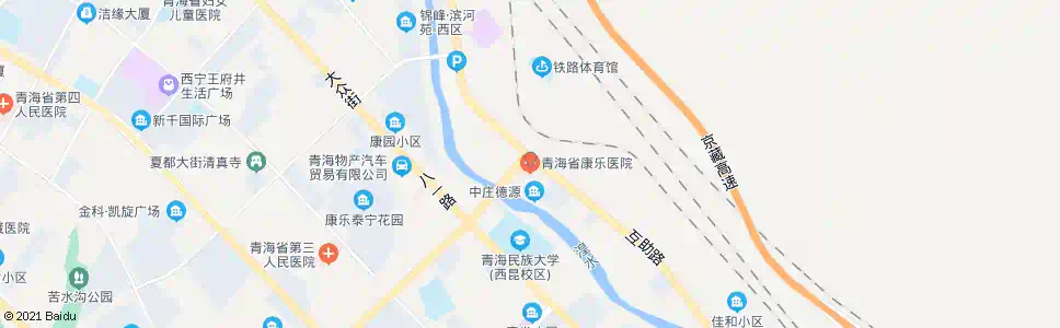 西宁康乐医院_公交站地图_西宁公交_妙搜公交查询2025
