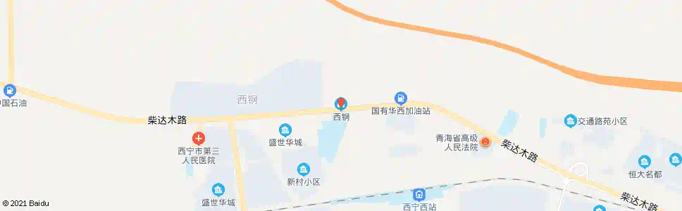 西宁西钢_公交站地图_西宁公交_妙搜公交查询2025