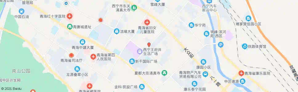 西宁建国南路中_公交站地图_西宁公交_妙搜公交查询2025